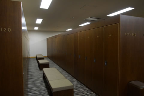 Locker room